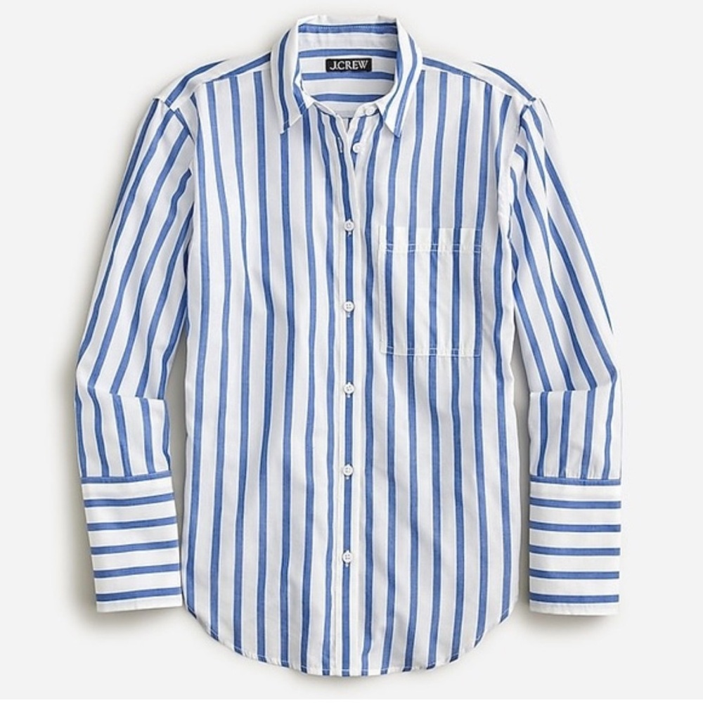 J.Crew Garçon cotton voile shirt in stripe
